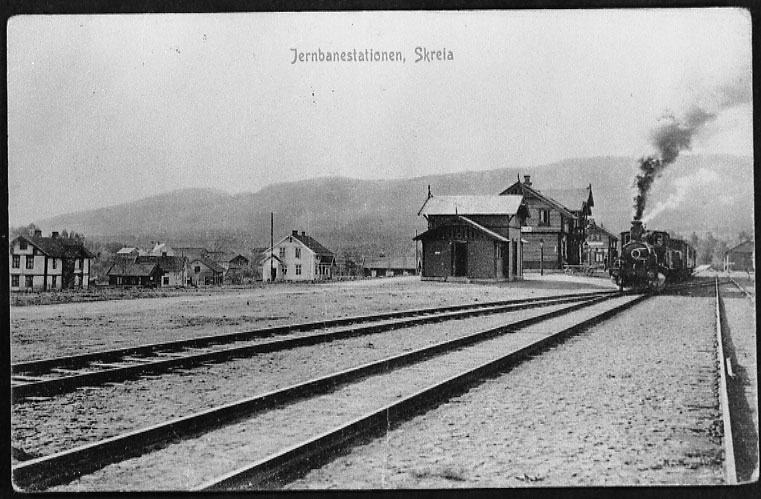 Bilde av Skreia stasjon 1902