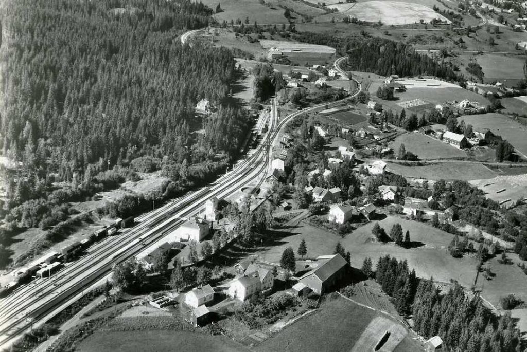 Bilde av Roa stasjon luftfoto