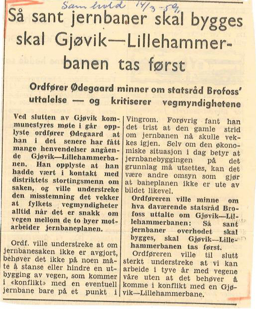 Bilde fra Samhold 1959, ordfører Ødegaard