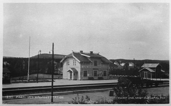Bilde av Raufoss stasjon 1919
