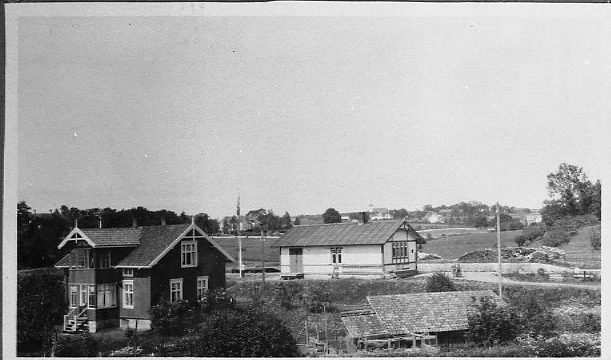 Kraby stasjon (Fotograf:W. Zeiner, (c) Mjøsmuseet, R78/27/15) Bilde av Kraby stasjon