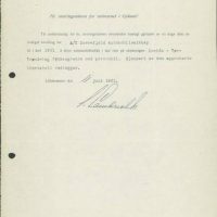 Bevilling gitt A/S Dovrefjeld automobilselskap, 1921 (Fylkesarkivet i Oppland, Ark/9)
Bilde nr: 3 av 24 Bilde av bevilling for A/S Dovrefjeld i 1921