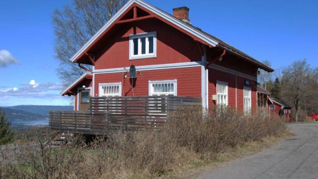 Bleiken stasjon (Fotograf: Solfrid Myhre, (c) Arkivnett Oppland) Bilde av Bleiken stasjon