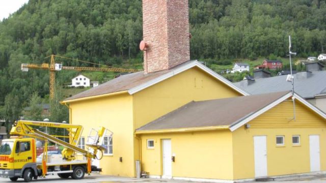 Otta stasjon (Fotograf: Dagmar Buen © Fylkesarkivet i Oppland). Bilde bygg Otta stasjon