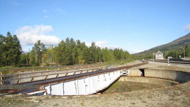 Bilde av svingskiva ved Bjorli stasjon