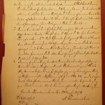 Skysskontrakt fra Tomlevoll i Land fra 1874 (Kilde: Statsarkivet Hamar, FYO-002, serie I) Bilde av Skysskontrakt fra Tomlevoll i Land fra 1874