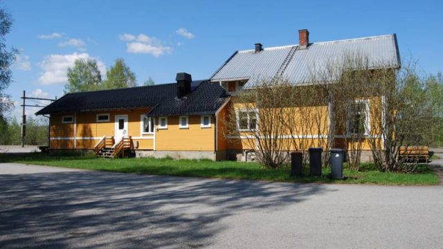 Nygard stasjon (Fotograf: Solfrid Myhre, (c)Arkivnett Oppland) Bilde av stasjonsbygg Nygard stasjon