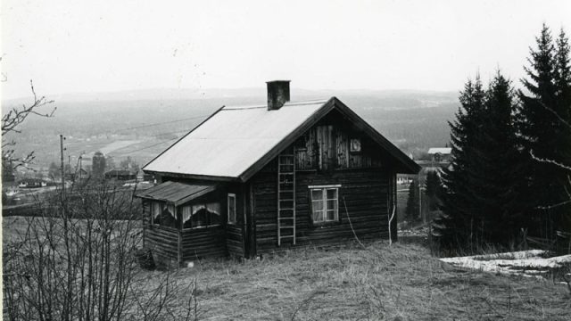 Plassen Bakkehaug under Grinaker i Gran, 1982 – Fotograf: Å.A. Lange, Foto: Randsfjordmuseene AS Hus med utsikt over Gran